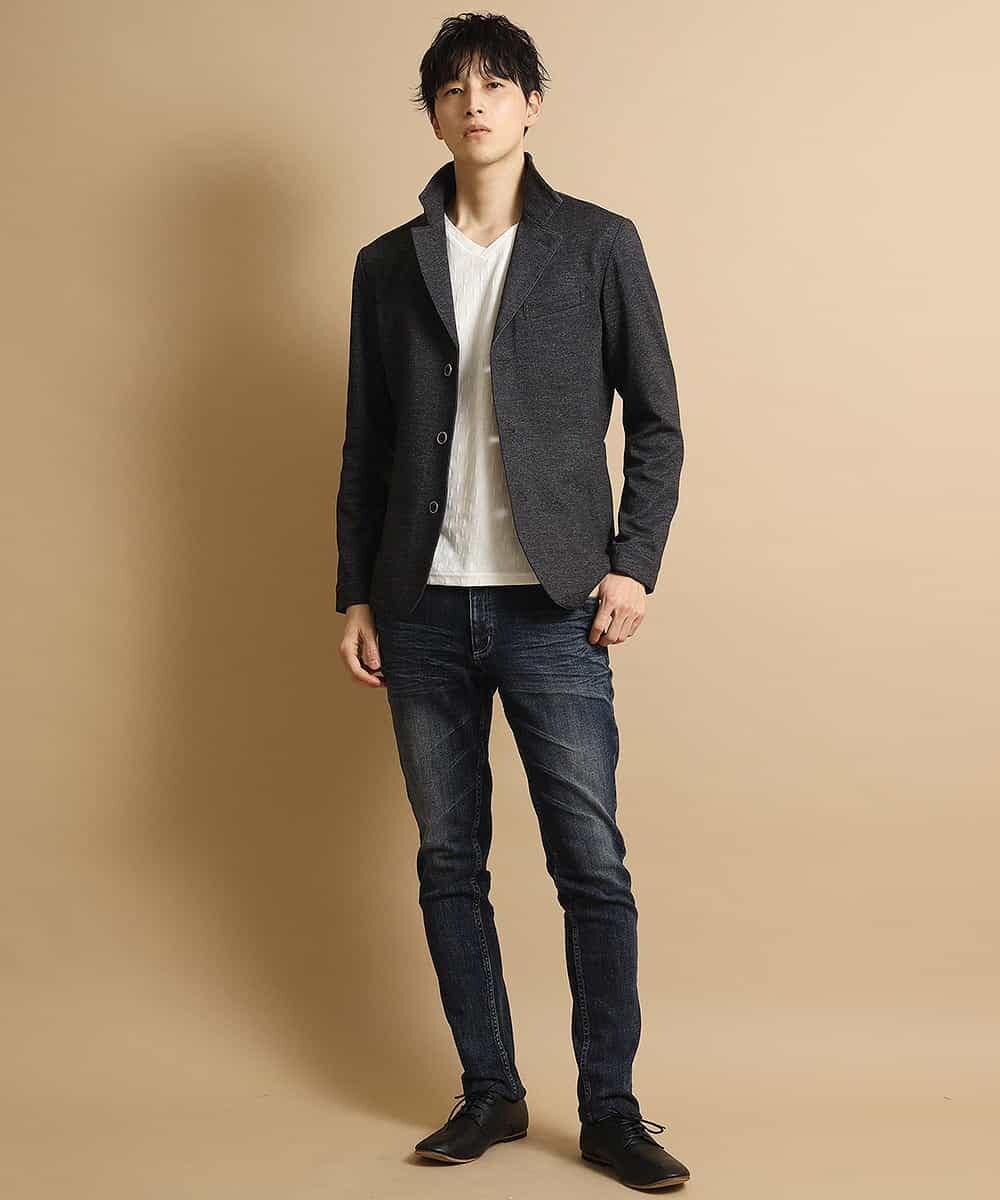 MKDDK55180 MK MICHEL KLEIN HOMME(MKミッシェルクランオム) ジャケット／テックイージー コンバーチブル ブラックジャケット ブラック