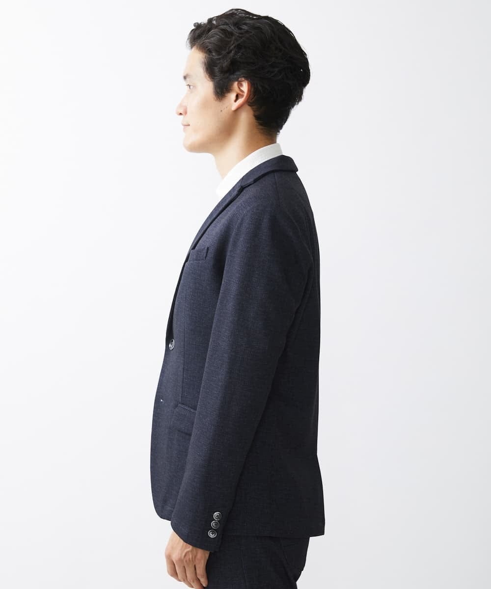 MKDDV55180 MK MICHEL KLEIN HOMME(MKミッシェルクランオム) テーラードジャケット / TEC EASY JERSY 【セットアップ対応】 ネイビー(57)