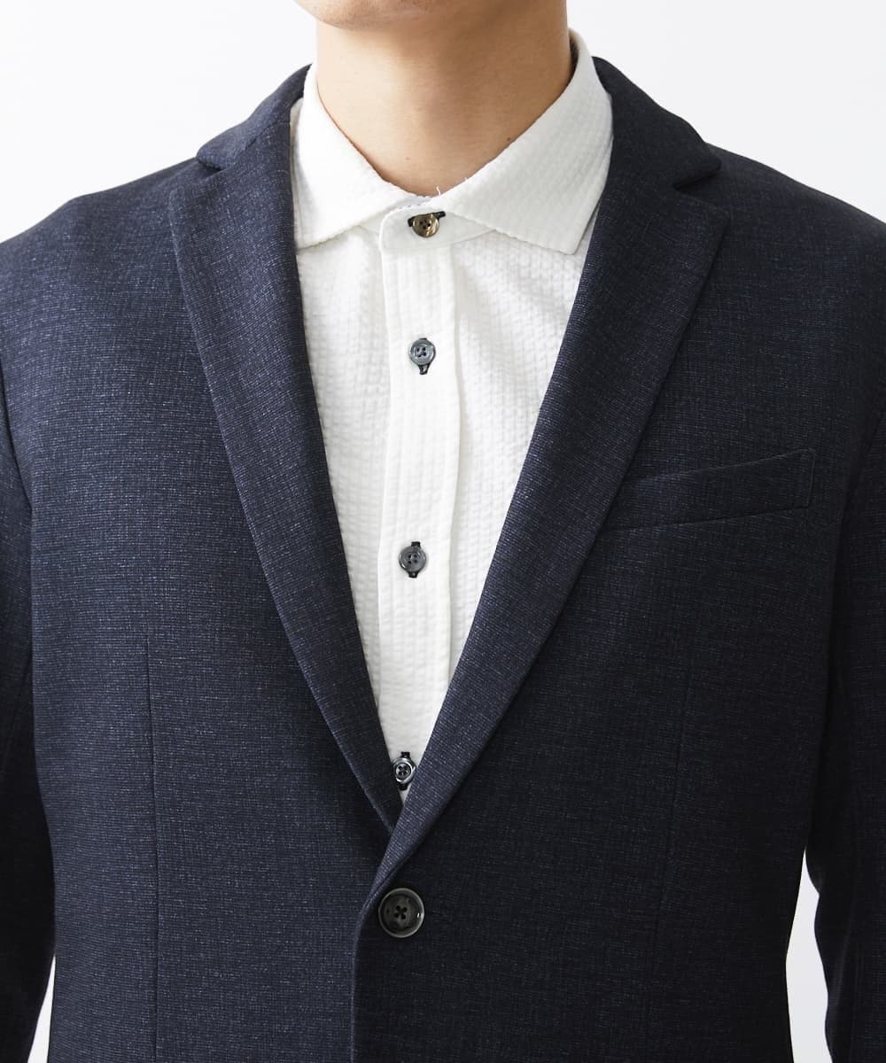 MKDDV55180 MK MICHEL KLEIN HOMME(MKミッシェルクランオム) テーラードジャケット / TEC EASY JERSY 【セットアップ対応】 ネイビー(57)