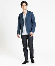 MKDDV56230 MK MICHEL KLEIN HOMME(MKミッシェルクランオム) コンバーチブルジャケット / TEC EASY JERSY  セットアップ  ブルー(55)