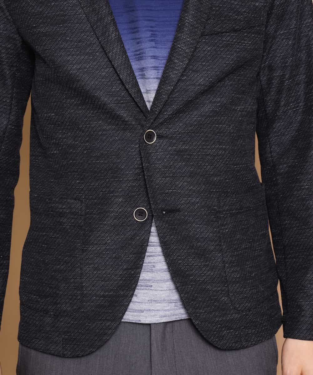 MKDFJ53150 MK MICHEL KLEIN HOMME(MKミッシェルクランオム) ジャケット／ノルマンディーリネンラッセル ネイビー