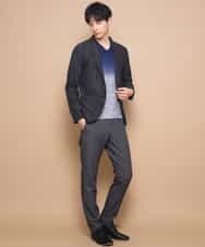 MKDFJ53150 MK MICHEL KLEIN HOMME(MKミッシェルクランオム) ジャケット／ノルマンディーリネンラッセル ネイビー