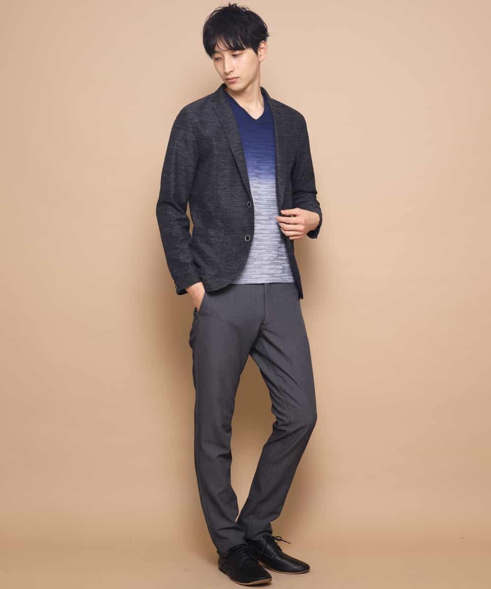 MKDFJ53150 MK MICHEL KLEIN HOMME(MKミッシェルクランオム) ジャケット／ノルマンディーリネンラッセル ネイビー