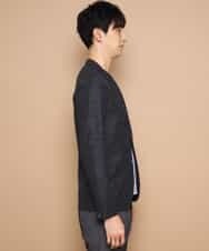 MKDFJ53150 MK MICHEL KLEIN HOMME(MKミッシェルクランオム) ジャケット／ノルマンディーリネンラッセル ネイビー