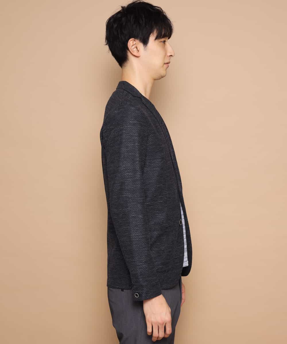 MKDFJ53150 MK MICHEL KLEIN HOMME(MKミッシェルクランオム) ジャケット／ノルマンディーリネンラッセル ネイビー