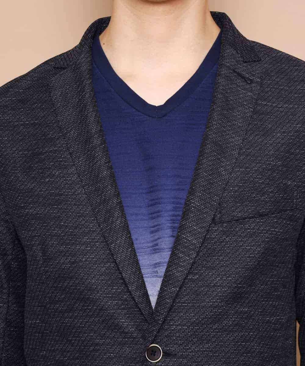 MKDFJ53150 MK MICHEL KLEIN HOMME(MKミッシェルクランオム) ジャケット／ノルマンディーリネンラッセル ネイビー