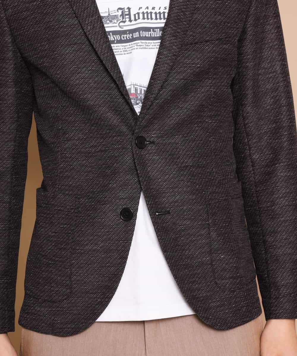 MKDFJ53150 MK MICHEL KLEIN HOMME(MKミッシェルクランオム) ジャケット／ノルマンディーリネンラッセル ブラウン