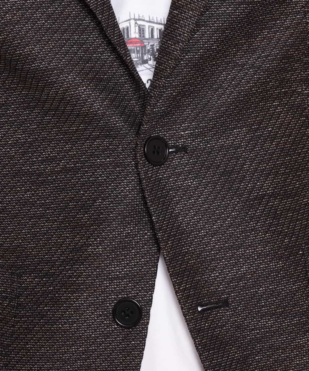 MKDFJ53150 MK MICHEL KLEIN HOMME(MKミッシェルクランオム) ジャケット／ノルマンディーリネンラッセル ブラウン