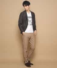 MKDFJ53150 MK MICHEL KLEIN HOMME(MKミッシェルクランオム) ジャケット／ノルマンディーリネンラッセル ブラウン