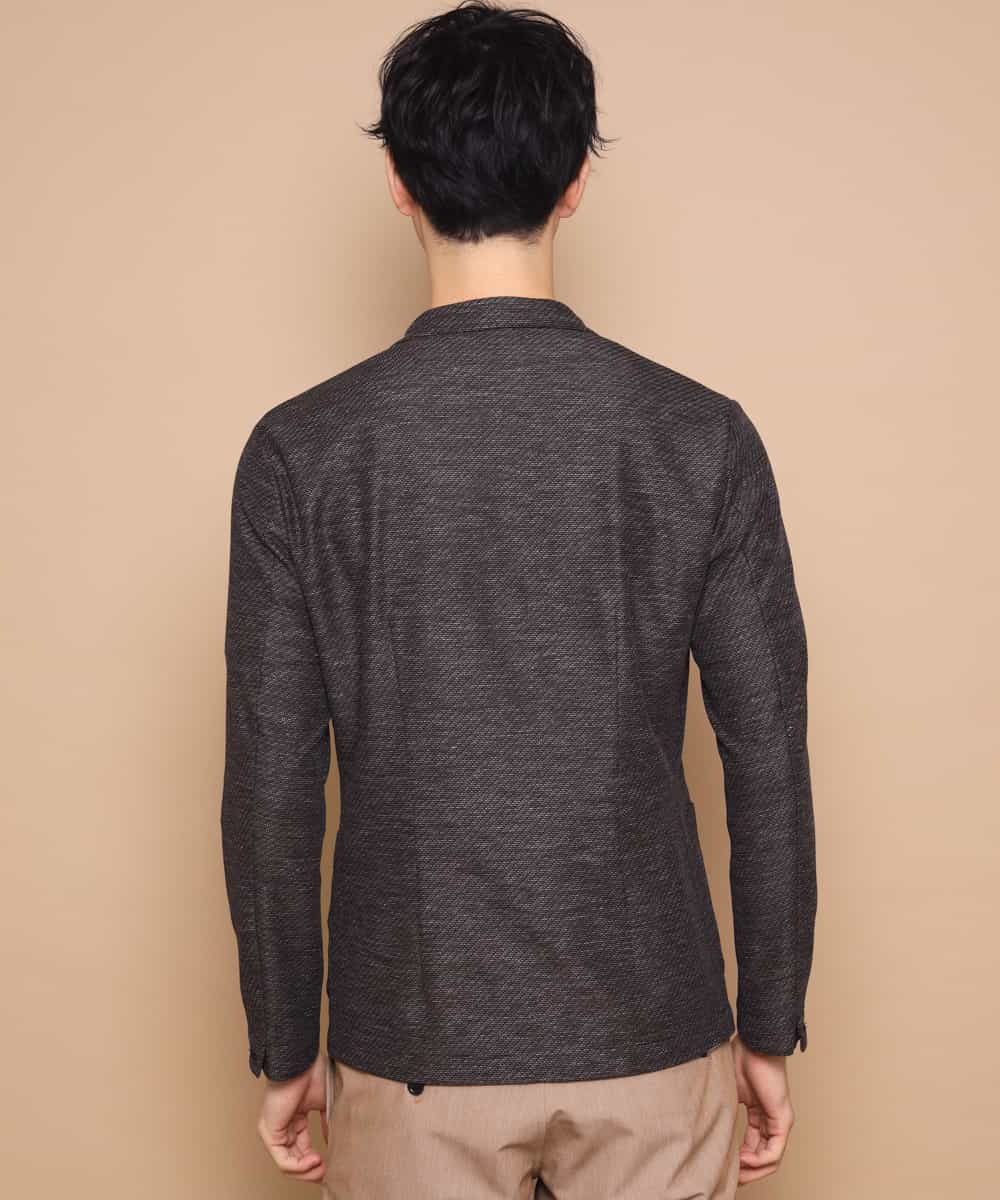 MKDFJ53150 MK MICHEL KLEIN HOMME(MKミッシェルクランオム) ジャケット／ノルマンディーリネンラッセル ブラウン