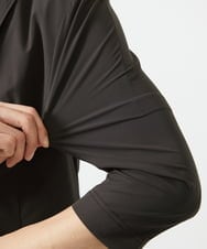 MKDGA51150 MK MICHEL KLEIN HOMME(MKミッシェルクランオム) 【セットアップ対応】七分袖ジャケット / ニュートラルストレッチ ブラウン