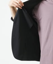 MKDGA51150 MK MICHEL KLEIN HOMME(MKミッシェルクランオム) 【セットアップ対応】七分袖ジャケット / ニュートラルストレッチ ブラック