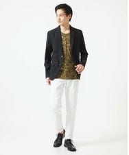 MKDGA54180 MK MICHEL KLEIN HOMME(MKミッシェルクランオム) 【セットアップ対応】ストレッチテーラードジャケット ブラック(94)