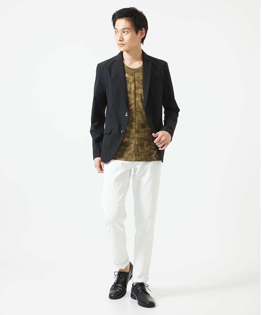 MKDGA54180 MK MICHEL KLEIN HOMME(MKミッシェルクランオム) 【セットアップ対応】ストレッチテーラードジャケット ブラック(94)