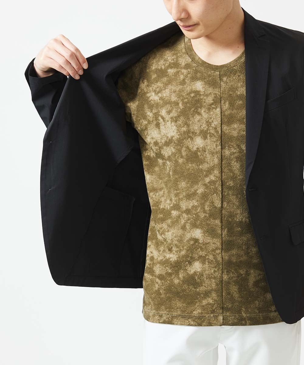MKDGA54180 MK MICHEL KLEIN HOMME(MKミッシェルクランオム) 【セットアップ対応】ストレッチテーラードジャケット ブラック(94)