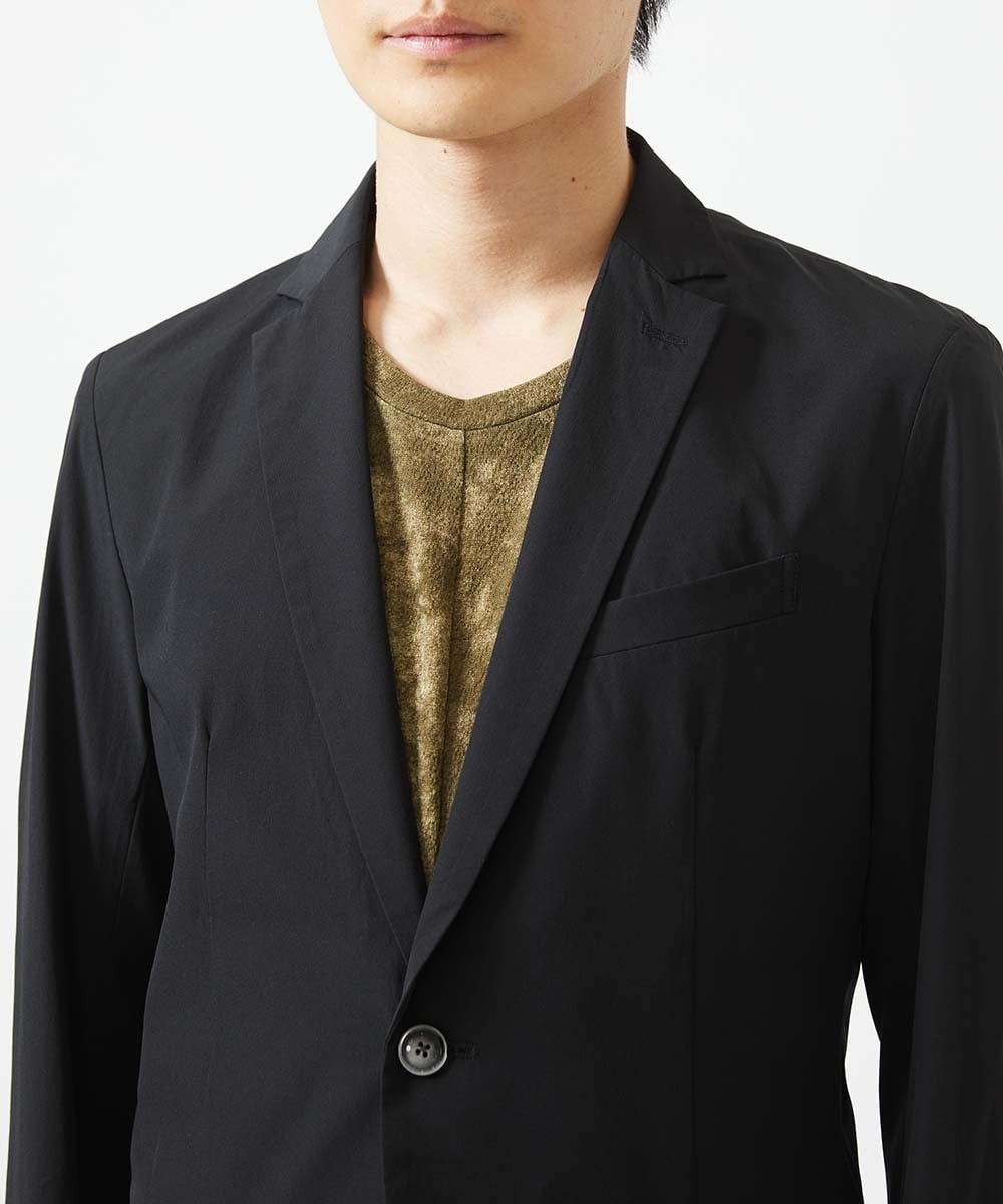 MKDGA54180 MK MICHEL KLEIN HOMME(MKミッシェルクランオム) 【セットアップ対応】ストレッチテーラードジャケット ブラック(94)