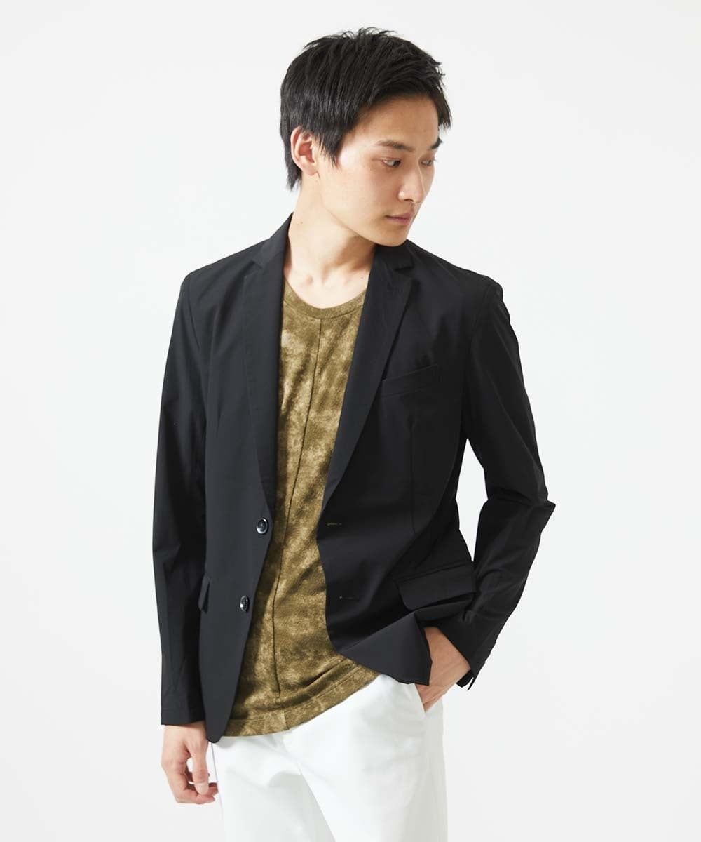 MKDGA54180 MK MICHEL KLEIN HOMME(MKミッシェルクランオム) 【セットアップ対応】ストレッチテーラードジャケット ブラック(94)