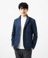 MKDGA56240 MK MICHEL KLEIN HOMME(MKミッシェルクランオム) 【洗える/イージーケア/ストレッチ】コンバーチブルジャケット/TECEASY25 ブルー(55)
