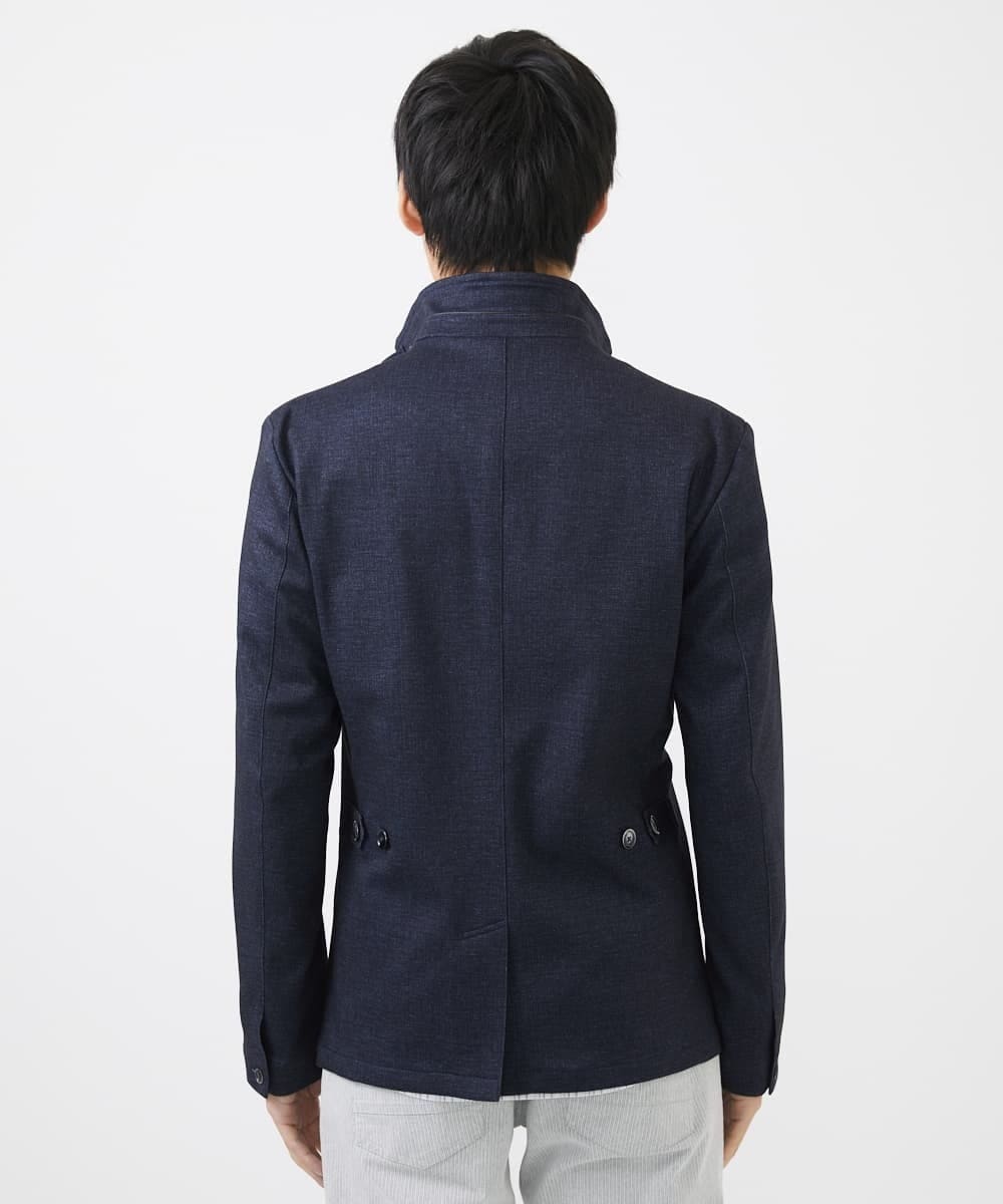 MKDGA56240 MK MICHEL KLEIN HOMME(MKミッシェルクランオム) 【イージーケアジャージ素材使用】コンバーチブルジャケット/TECEASYJERSEY2025 ネイビー(57)