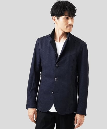 MKDGA56240 MK MICHEL KLEIN HOMME 【洗える/イージーケア/ストレッチ】コンバーチブルジャケット/TECEASY25