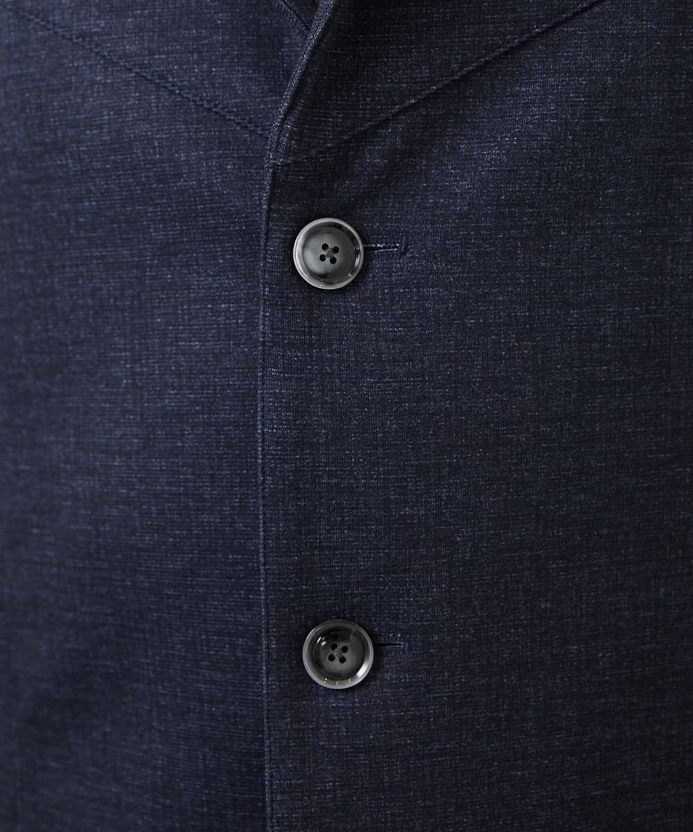 MKDGA56240 MK MICHEL KLEIN HOMME(MKミッシェルクランオム) 【イージーケアジャージ素材使用】コンバーチブルジャケット/TECEASYJERSEY2025 ネイビー(57)