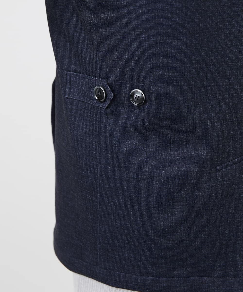MKDGA56240 MK MICHEL KLEIN HOMME(MKミッシェルクランオム) 【イージーケアジャージ素材使用】コンバーチブルジャケット/TECEASYJERSEY2025 ネイビー(57)