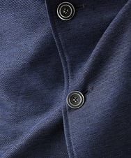 MKDGA59240 MK MICHEL KLEIN HOMME(MKミッシェルクランオム) 七分袖ジャケット カラミメッシュ ネイビー