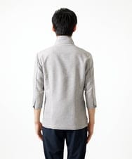 MKDGA59240 MK MICHEL KLEIN HOMME(MKミッシェルクランオム) 七分袖ジャケット カラミメッシュ アイボリー