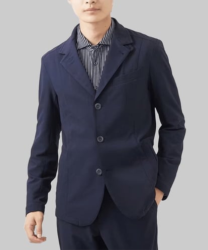 MKDGA63240 MK MICHEL KLEIN HOMME 【洗える / セットアップ対応】エコサッカーコンバーティブルジャケット