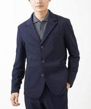 MKDGA63240 MK MICHEL KLEIN HOMME(MKミッシェルクランオム) 【快適着用】コンバーティブルジャケット/エコサッカー ネイビー(57)