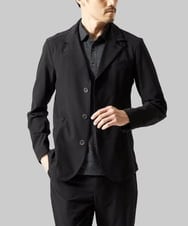 MKDGA63240 MK MICHEL KLEIN HOMME(MKミッシェルクランオム) 【洗える / セットアップ対応】エコサッカーコンバーティブルジャケット ブラック(94)