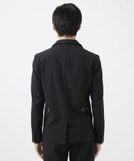 MKDGA63240 MK MICHEL KLEIN HOMME(MKミッシェルクランオム) 【快適着用】コンバーティブルジャケット/エコサッカー ブラック(94)