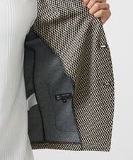 MKDGC09150 MK MICHEL KLEIN HOMME(MKミッシェルクランオム) 【イージーケア】ジャージジャケット/フェザーへリンボン ブラウン（86）