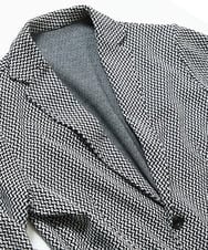 MKDGC09150 MK MICHEL KLEIN HOMME(MKミッシェルクランオム) 【イージーケア】ジャージジャケット/フェザーへリンボン ブラック