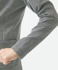 MKDGC09150 MK MICHEL KLEIN HOMME(MKミッシェルクランオム) 【イージーケア】ジャージジャケット/フェザーへリンボン ブラック