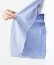 MKDGC31130 MK MICHEL KLEIN HOMME(MKミッシェルクランオム) 【EC限定】七分袖ジャージジャケット / トライクールカノコ ブルー