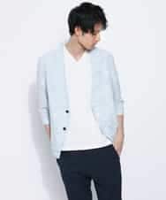 MKDGE06090 MK MICHEL KLEIN HOMME(MKミッシェルクランオム) メランジジャージージャケット グリーン