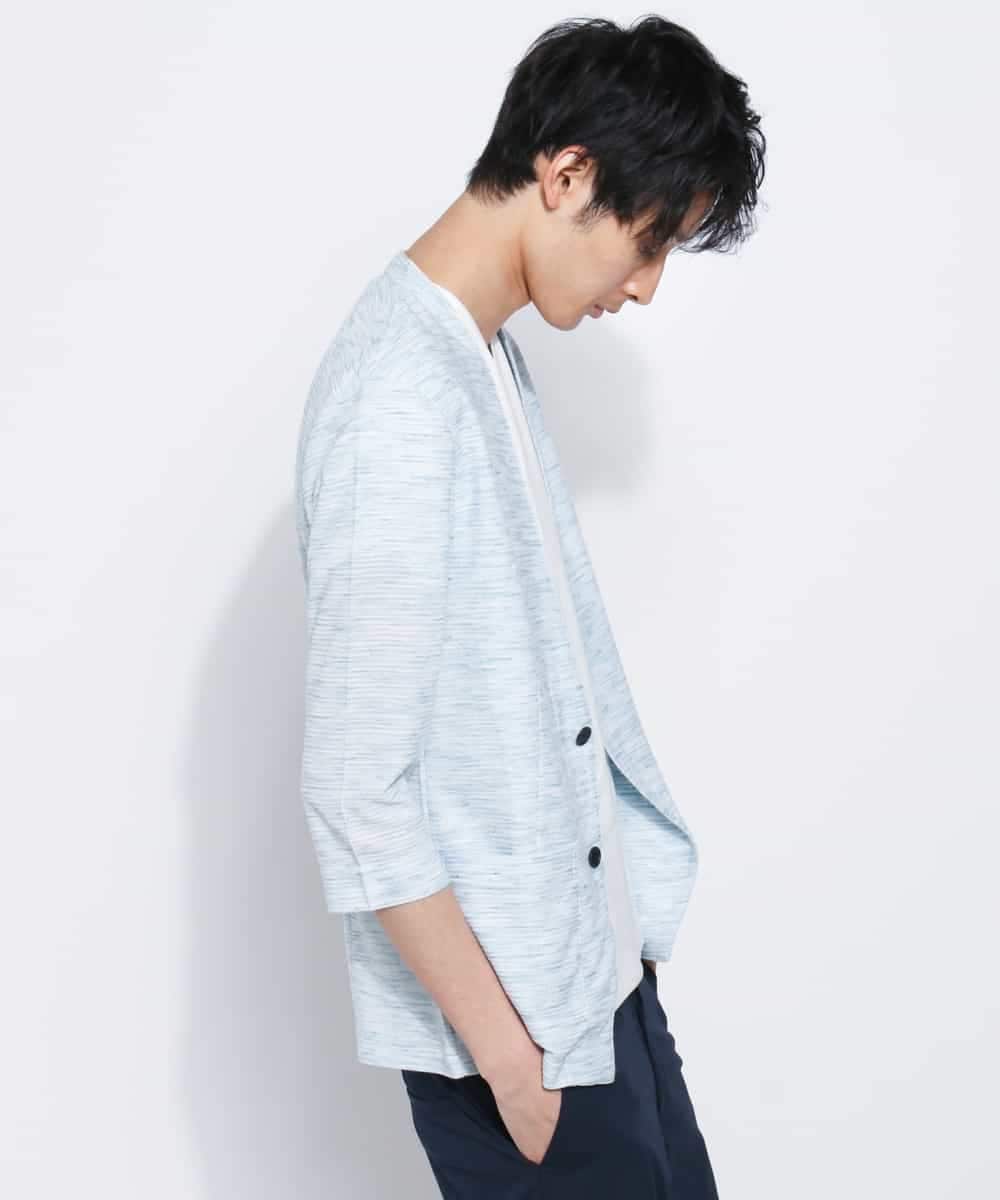 MKDGE06090 MK MICHEL KLEIN HOMME(MKミッシェルクランオム) メランジジャージージャケット グリーン