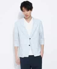 MKDGE06090 MK MICHEL KLEIN HOMME(MKミッシェルクランオム) メランジジャージージャケット グリーン