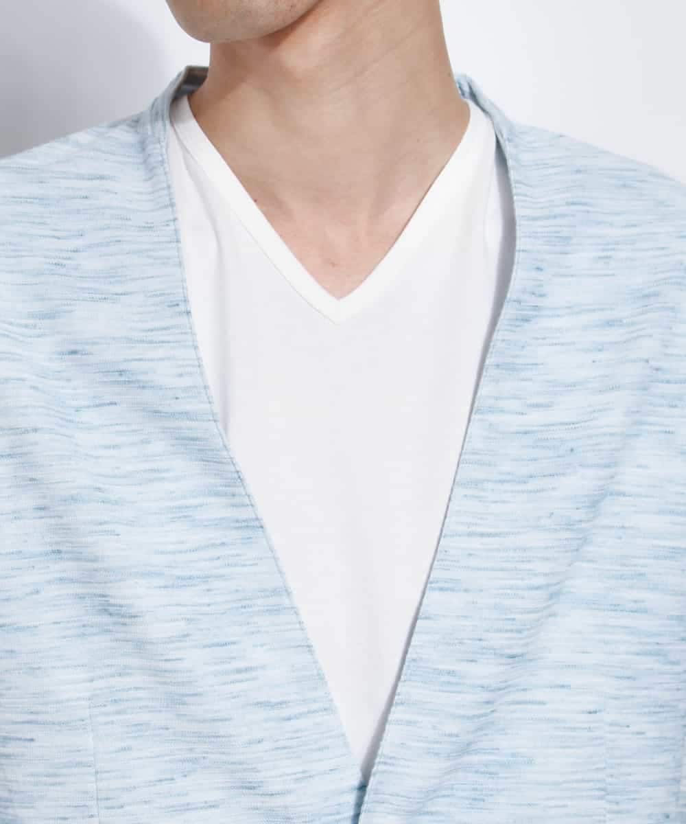 MKDGE06090 MK MICHEL KLEIN HOMME(MKミッシェルクランオム) メランジジャージージャケット グリーン