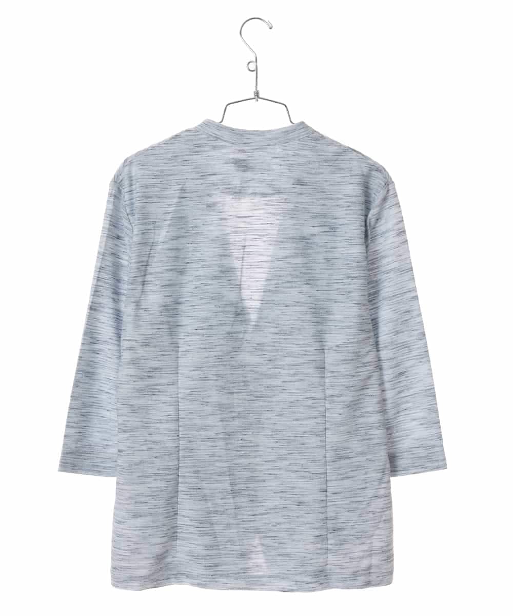 MKDGE06090 MK MICHEL KLEIN HOMME(MKミッシェルクランオム) メランジジャージージャケット ライトブルー