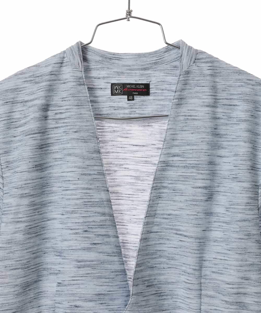 MKDGE06090 MK MICHEL KLEIN HOMME(MKミッシェルクランオム) メランジジャージージャケット ライトブルー