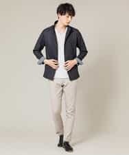 MKDGJ56130 MK MICHEL KLEIN HOMME(MKミッシェルクランオム) 【洗えるワーキングジャケット】テクノメランジストレッチ ネイビー