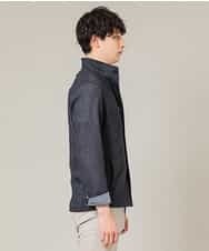 MKDGJ56130 MK MICHEL KLEIN HOMME(MKミッシェルクランオム) 【洗えるワーキングジャケット】テクノメランジストレッチ ネイビー