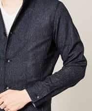 MKDGJ56130 MK MICHEL KLEIN HOMME(MKミッシェルクランオム) 【洗えるワーキングジャケット】テクノメランジストレッチ ネイビー