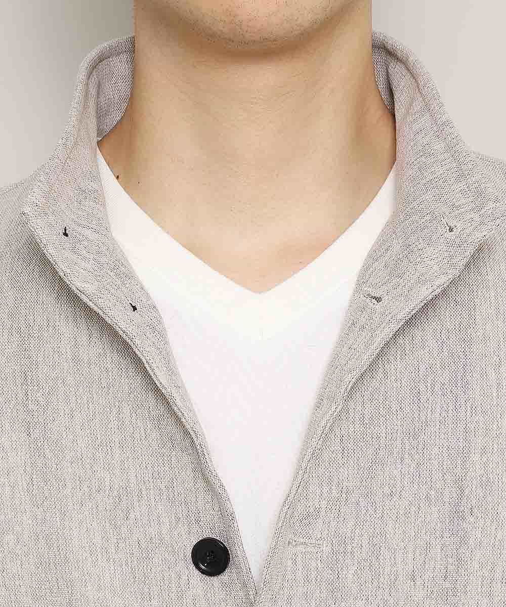 MKDGJ56130 MK MICHEL KLEIN HOMME(MKミッシェルクランオム) 【洗えるワーキングジャケット】テクノメランジストレッチ ベージュ