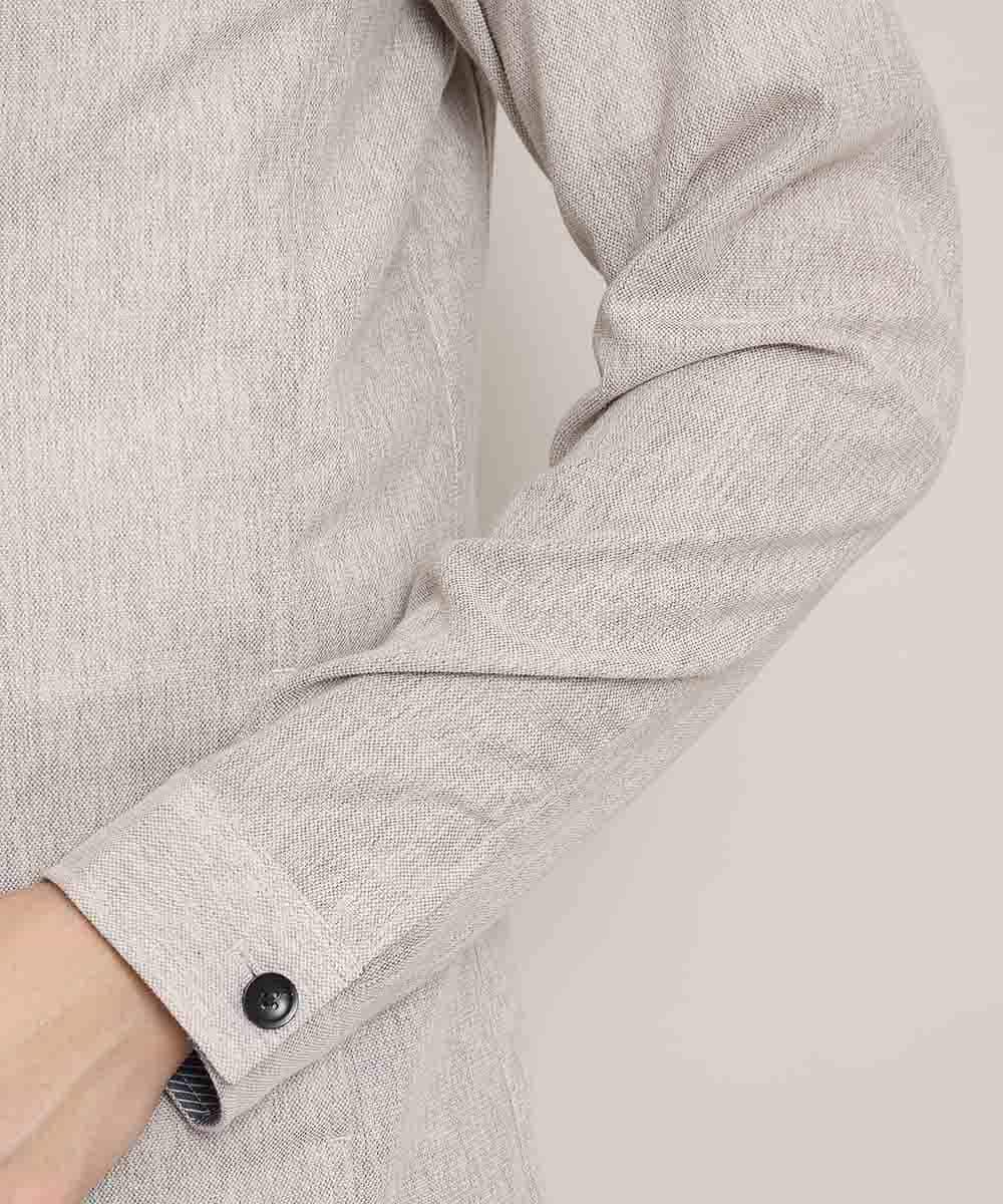 MKDGJ56130 MK MICHEL KLEIN HOMME(MKミッシェルクランオム) 【洗えるワーキングジャケット】テクノメランジストレッチ ベージュ