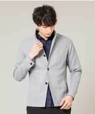 MKDGJ56130 MK MICHEL KLEIN HOMME(MKミッシェルクランオム) 【洗えるワーキングジャケット】テクノメランジストレッチ グレー