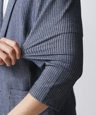 MKDGV52130 MK MICHEL KLEIN HOMME(MKミッシェルクランオム) 【ON/OFF対応】サッカージャージ ジャーディガン ブルー
