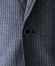 MKDGV52130 MK MICHEL KLEIN HOMME(MKミッシェルクランオム) 【ON/OFF対応】サッカージャージ ジャーディガン ブルー